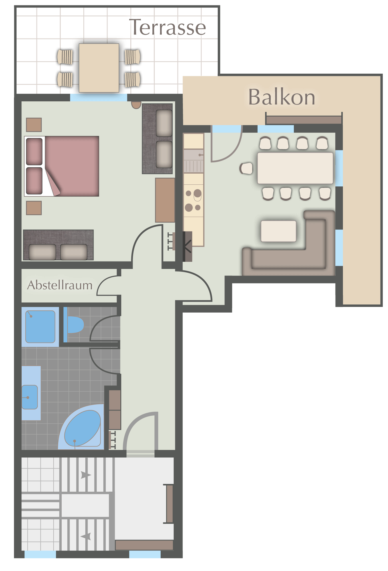 Grundriß Apartment SMALL