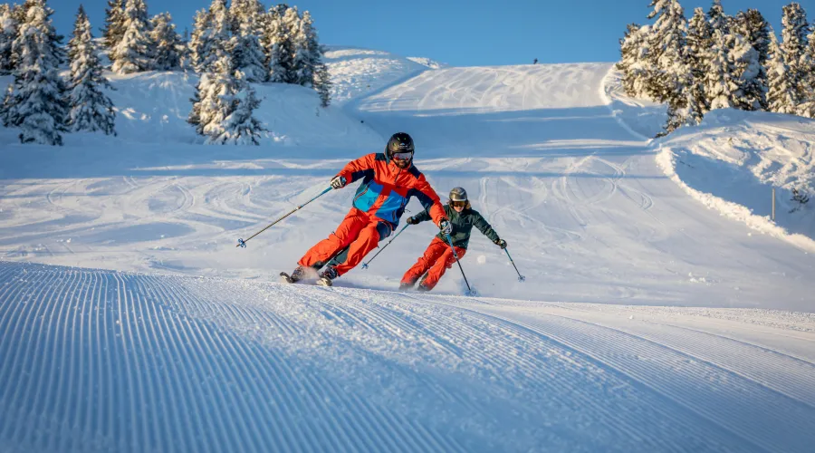 Hochzillertal skifahrer Piste winter